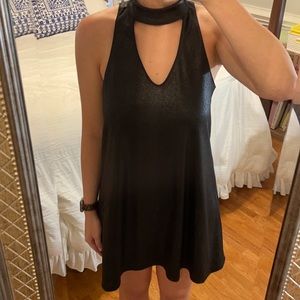 Faux Leather Dress